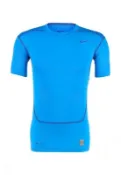 NIKE PRO COMBAT短袖練習衣(緊身).Dri-FIT布料可保持乾爽舒適 449792-413 寶藍色