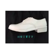 (店+)白皮鞋 男生白皮鞋 膠跟白皮鞋 亮面白皮鞋