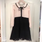 （專櫃韓版）小甜美蕾絲裙擺洋裝