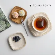 現貨 TOJIKITONYA 復古風下午茶餐具 咖啡杯 美濃燒  咖啡杯組 點心盤 蛋糕盤 餅乾盤 日本製 碗盤器皿