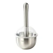 OUKEAI 304不鏽鋼多功能搗蒜器帶蓋 家用手動搗藥器 研磨壓蒜泥神器