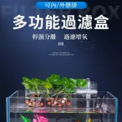 思樂小舖 方形魚缸過濾器 淨水過濾增氧滴流盒 外掛三合一增氧過濾器 小型缸瀑布過濾器 内置顶部过滤器 壓克力材質