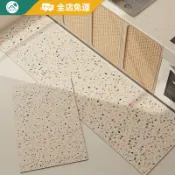 可客製尺寸 | 環保無味 水磨石紋廚房地墊 耐髒防油 矽藻土軟地墊 腳踏墊 防滑 珪藻土地墊 廚房地墊防水防油 吸水地墊