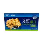 【全聯線上購】【台鹽生技】台鹽生技x鹽味嚼醒海鹽蘇打餅-海苔亞麻仁(120g)