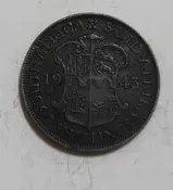 南非1943粘2先令銀幣～-86175
