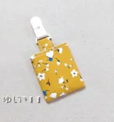 唯小伊手作＊古典小白花(黃)＊平安符袋/護身符袋/香火袋＊可愛＊客製
