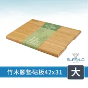 【Buffalo牛頭牌】竹木止滑抗菌砧板(三種尺寸可選)｜精選5年孟宗竹 堅硬耐磨 不易掉屑 天然環保