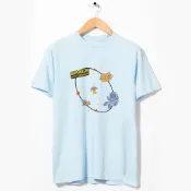 Space Friends 中性短袖T恤 5色 UFO太空幽浮貓咪狗星球地球潮T寬鬆團體服班服活動禮物百搭