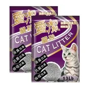 【愛潔】凝結抗菌清香貓砂13LB-6包組