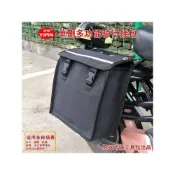 (店+)黑色帆布多功能機車單側掛包電動車自行車側邊包馱包後座工具包
