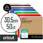 Cricut Value Vinyl - Rainbow Sampler 原廠超值膠膜套組（50張）