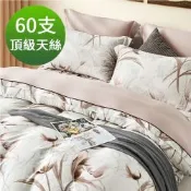 Saint Rose 頂級60高支數天絲 艾杜莎 特大 百貨專櫃款100%天絲兩用被床包四件組
