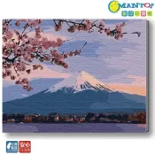 (店+)【Manto】台灣製DIY數字油畫-富士吉野櫻|超取專用大小
