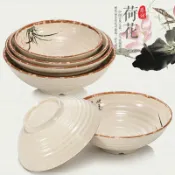 協貿國際日用品生活8館 面碗粉碗商用仿瓷創意個性麻辣燙碗大碗塑料牛肉湯碗螺螄粉碗