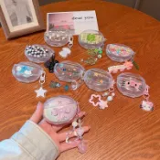 【現貨】OPPO Enco X3S/Free 4 七彩星星 TPU 透明軟耳機保護套帶掛鉤保護套