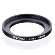 W182-1107 for  優質金屬濾鏡轉接環34-43 小轉大順接環 34mm-43mm轉接圈