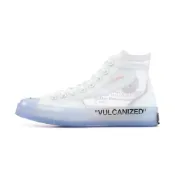 (店+)【CONVERSE】161034C Converse × OFF-WHITE Chuck Taylor All Star Hi THE TEN 聯名 潮流舒適 包裹性防滑輕便 高幫 板鞋 男女同款 白藍