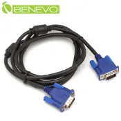 Benevo 1.8米 高畫質VGA連接線(公對公, 3+7, 20276) [BVGA0180MM(藍頭黑線)]