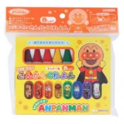 /玻璃心日本雜貨/『現貨』麵包超人三角蠟筆組8色 小朋友練習蠟筆