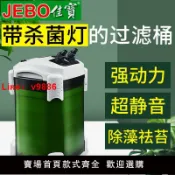 極致甄選 【台灣公司 可開發票】佳寶魚缸外置過濾桶系統殺菌靜音循環泵水族箱魚池消毒三合一凈水