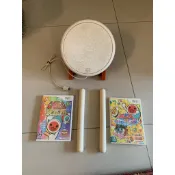 wii太鼓達人，鼓+鼓棒+遊戲片