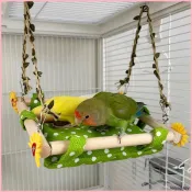💖鳥類專屬💖 空中小搖籃鸚鵡睡窩夏季小吊床虎皮玄鳳牡丹小太鞦韆娛樂鳥窩