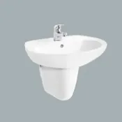 Homebox 好博家 online Store HCG伊頓增安全洗臉盆短柱/不含水龍頭/L2685SAdbR+F4182Adb