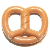 樂高 LEGO 中 牛軋糖色 蝴蝶餅 椒鹽 脆餅 餅乾 人偶 10170 6006758 Pretzel Nougat