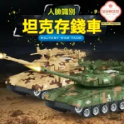 極樂藏寶閣 【智能人臉識別】兒童存錢罐 儲蓄罐 自動卷錢 燈光音樂 卡通玩具 大容量 軍事主題 可進可出 培養理財好習慣