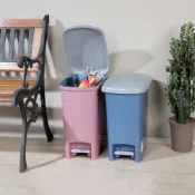 KEYWAY 聯府 宇佐腳踏式垃圾桶20L–2入