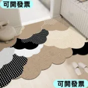 🌹低價促銷🌹奶油風簡約絲圈入戶門地墊颳土蹭泥進門玄關腳墊可裁剪地毯門口墊 絲圈地墊 大門地墊 進門地墊 颳 0097