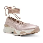 【steve madden】SPIN-OFF 芭蕾綁帶運動休閒鞋(粉色)