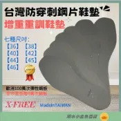 (店+)【X-FREE】DG 台製外銷歐洲標準 專業高階 防穿刺鋼片鞋墊 百萬次不斷 重量訓練 增重鞋墊 工作鞋安全鞋墊 鋼頭鞋鋼板防釘