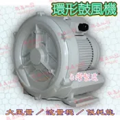 台製『朕益批發』LG2068 1/2HP 高壓環型鼓風機 高壓送風機 雙管風車 排風機 釣蝦場氧氣機 打氣機 魚池打氣機