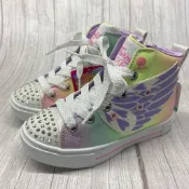 ［出清品］《布布童鞋》Skechers天使之翼夢幻粉紫兒童電燈運動鞋(17公分)