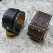 Timeless 簡約 一條式腕帶 純牛皮 男用錶帶 17/18/19/20/21/22MM