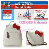 《現貨💕》 日本COLORS&chouette X Hello Kitty 凱蒂貓 白色後背包 雙肩後背包