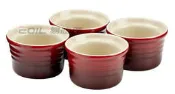 【易油網】【缺貨】Le Creuset 烤盅醬汁碟布丁碗 布丁杯 8cm 4入裝 櫻桃紅 91002708060000