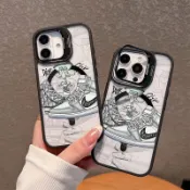 球鞋章魚哥適用蘋果16pro/17手機殼iPhone15plus磁吸殼14pro亞克力13鏡頭支架12防摔硬殼11保護殼