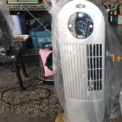 [多元化風扇風鼓]台灣大廠負離子-可擺頭-可家時-迷你大廈扇-循環扇-110V-清倉品無原盒裝-外觀有小傷保証沒用過