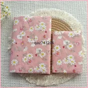 【🔥精裝書衣🔥】 粉紅雛菊碎花書衣 小清新布藝手帳本套 通用A5/A6保護套