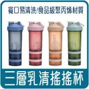 搖搖杯【佳瑞發🌱三層搖搖杯】 高蛋白杯 益生菌 乳清蛋白杯 綠拿鐵 飲料 運動 健身水壺 生日禮物