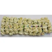 ５號雜貨屋＊(現貨 03~淡黃色)迷你玫瑰花 紙花 1束12朵20元 娃娃配件 DIY娃屋 芭比迪士尼兵人各類娃皆可使用