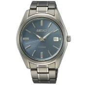 大高雄鐘錶城 seiko SK037 精工錶 SK037 6N52-00B0B(SUR371P1) CS系列經典簡約紳士男鈦金屬腕錶/淺藍面 40.2mm｜樂天領券現折★全館特惠中★指定刷卡回饋10%