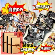 DIY手風琴相冊本 紀念折疊本 風琴本 畢業手工禮物 創意紀念摺疊本 相簿 立體書 畢業禮物 風琴卡片 照片書生日手帳本