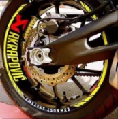一芳車業 促銷價 AKRAPOVIC 蠍子管 輪框貼 r3 ak550 tmax GSXR150 MT09 Z800