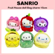三麗鷗 [SANRIO] Fruit House 娃娃包掛飾 15cm (Kitty / Mymelody / Cinn