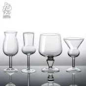 九土玻璃品酒杯聞香杯四杯裝六杯裝套裝組合品酒高腳玻璃杯家用漂亮聞香品鑒香檳酒杯調酒杯紅酒杯餐廳高腳杯推薦CUPR0614