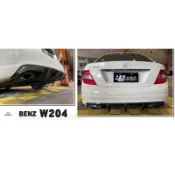 小亞車燈改裝＊全新 賓士 BENZ W204 前期 C300 專用 AMG 加大版 大魚鰭 碳纖維 卡夢 後下巴
