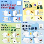 (店+)【Dr.AV 聖岡科技】萬國旅行轉接插頭🌐出國旅行 萬用插頭 英規T型 紐澳八字型 歐規大圓 歐規小圓 大陸專用八字
